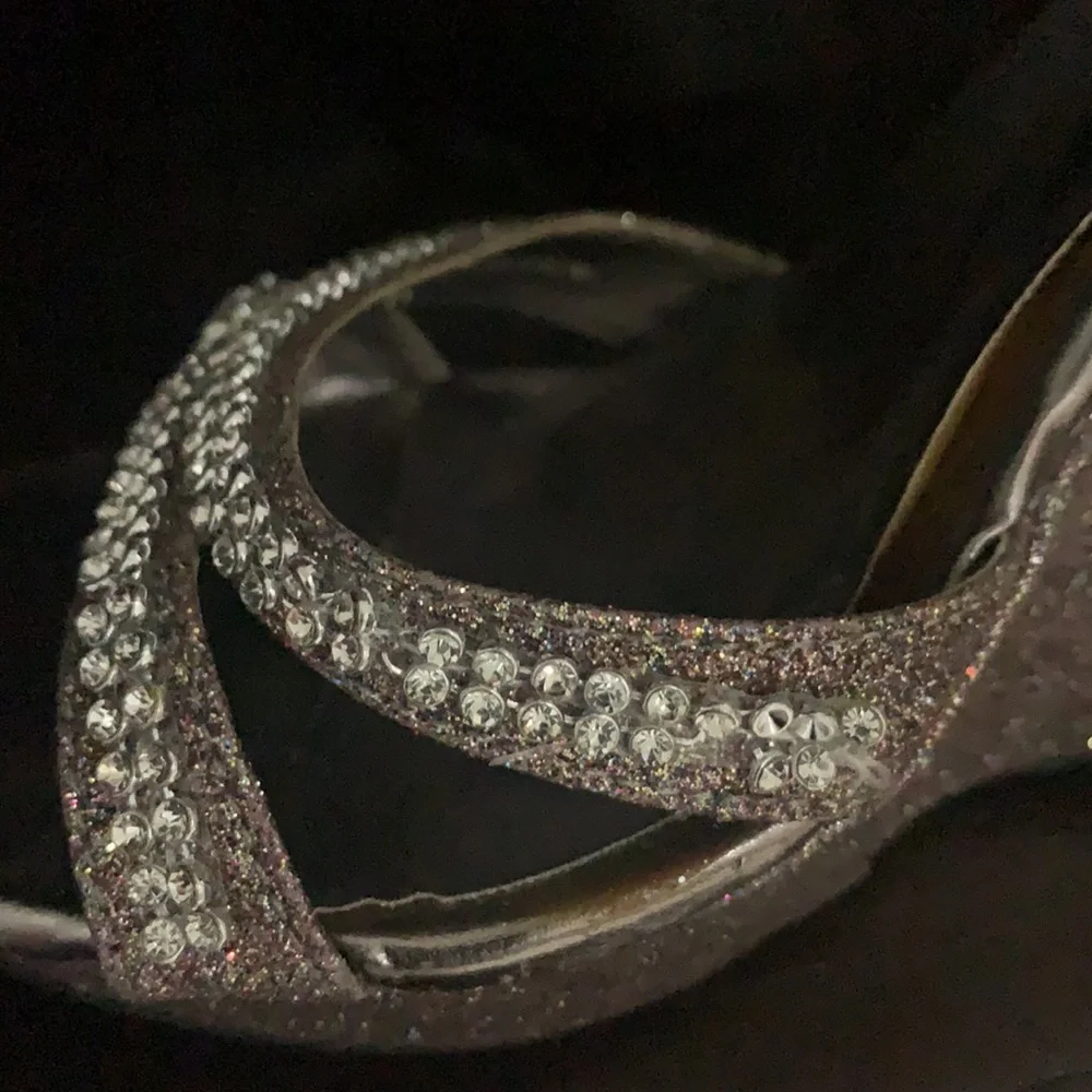 Michaelangelo heel sandal rhinestones